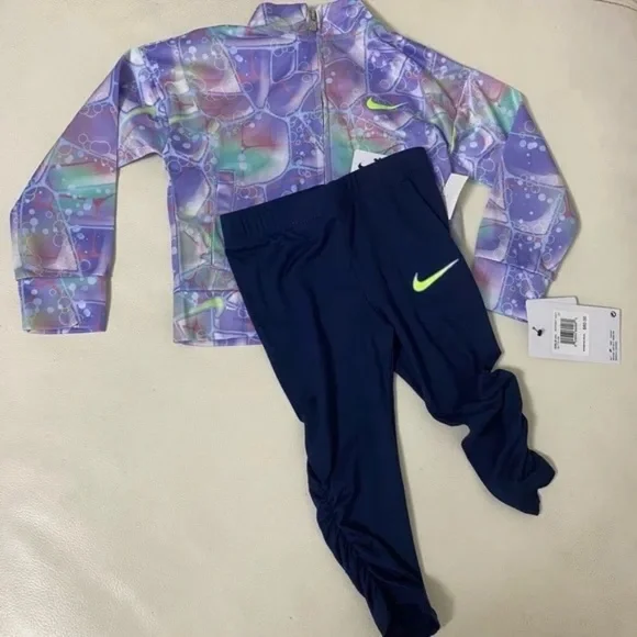 Nike active purple super cute pants top set - Picture 5 of 7